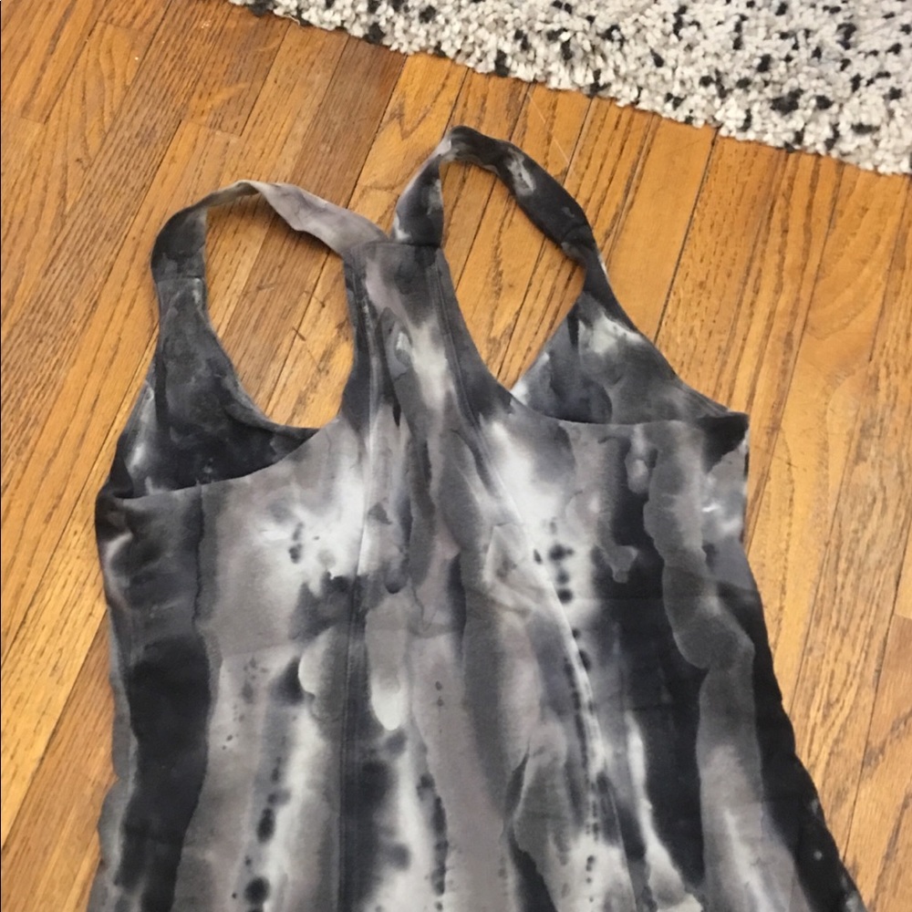 Racer back yoga top with bra built in